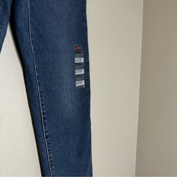 Levi’s Wedgie Straight Jeans High Waisted Button Fly Size 28 Women’s Medium Wash - Picture 6 of 11